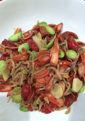 Foto resep Oseng kulit melinjo