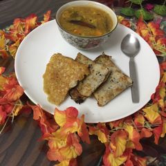 A picture of Foxtail millet dosa.