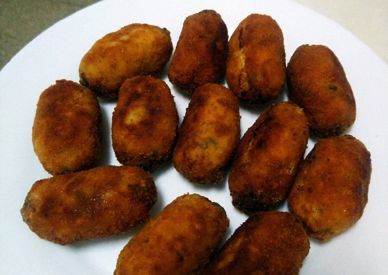 Croquetas de pollo y champiñones