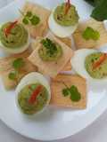 Huevos Rellenos con Palta, Guacamole