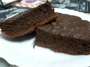 Una foto de brownie de nutella