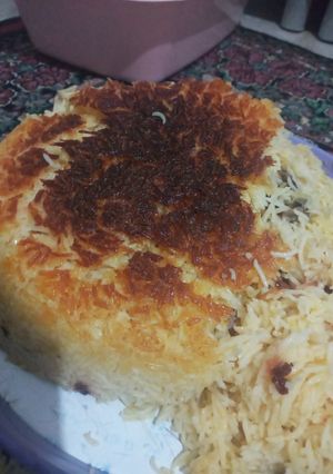 عکسی از دستور ته چین با گوشت گوساله