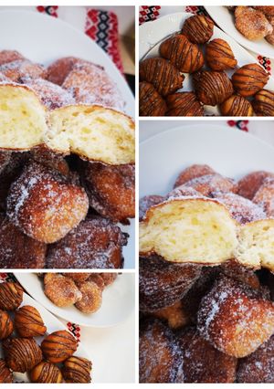 O poză a rețetei Quark Ballchen sau gogoși cu quark.