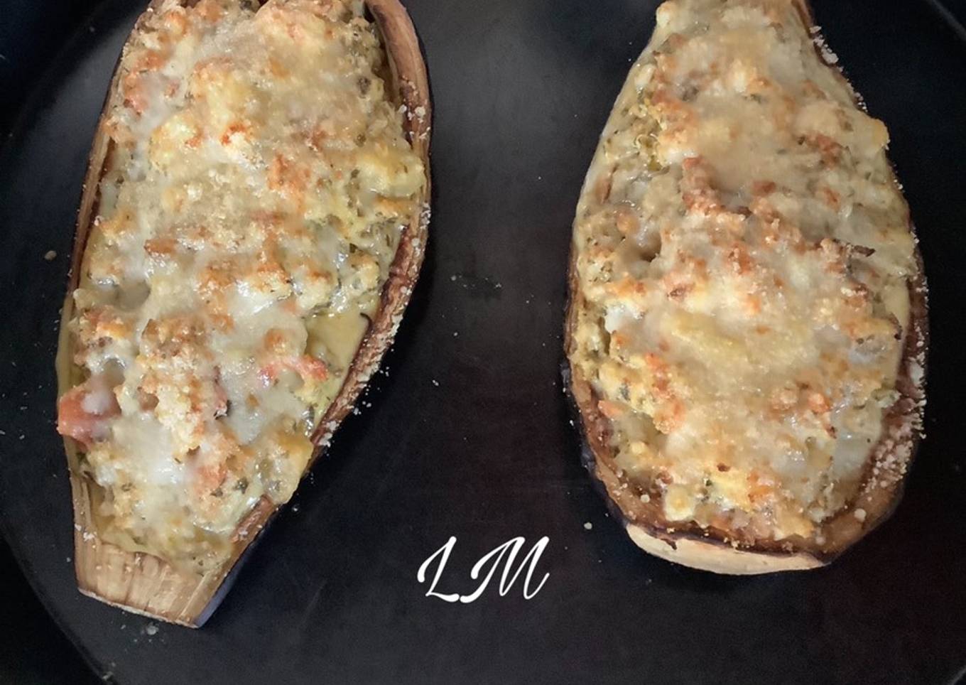 Berenjena rellena saludable