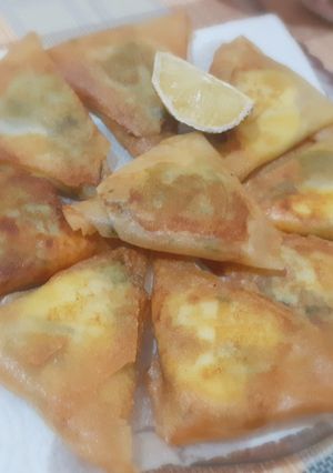 صورة لوصفة بريك بالسلق والتونة