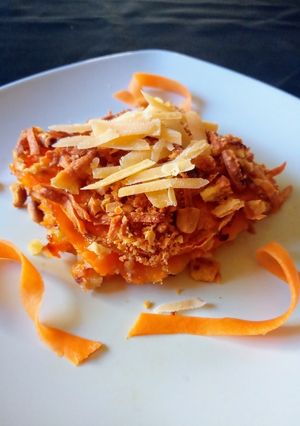 Una foto de Gratén de papas, calabaza y boniato