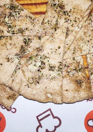 Una foto de Pan de pizza saludable sin sal