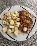 Jibia plancha con verduras