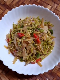 Foto resep Oseng bunga pepaya