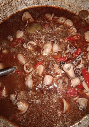 Foto resep Cumi basah pedas manis