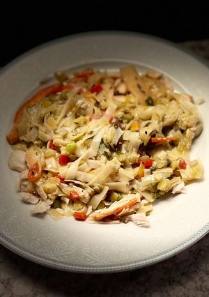 Φωτογραφία της συνταγής Noodles ρυζιού με φιλέτο κοτόπουλου 🩷🩵🩷