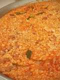 Arroz con magro y garbanzos