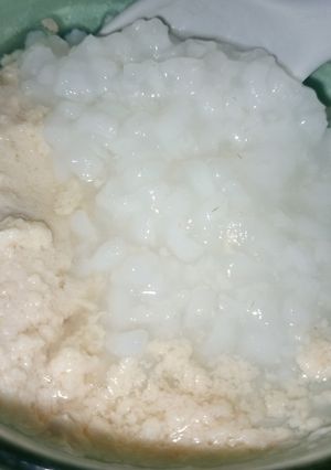 Foto resep Nasi Tim + Gadon Daging Sapi MPASI 7m+