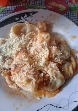 Una foto de Palmenis (comida rusa)