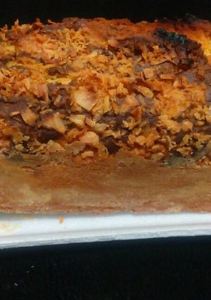 A picture of Coconut cake with toasted coconut #baking contest#.