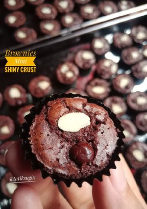 Foto resep Brownies Mini Shiny Crust