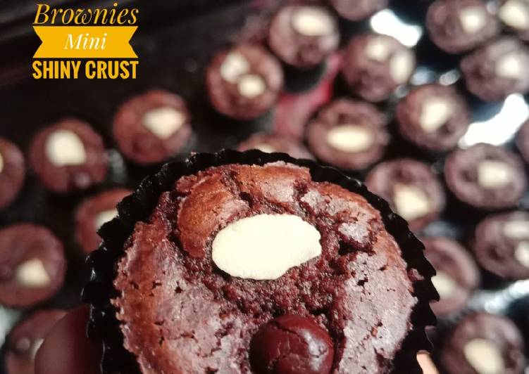 Resep Brownies Mini Shiny Crust yang Bikin Ngiler