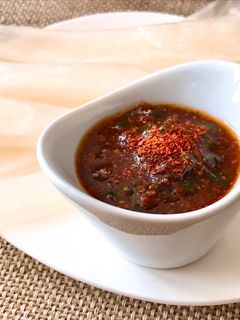Hình của món Nước Sốt Chấm Bánh Tráng Muối Tôm Cay.
