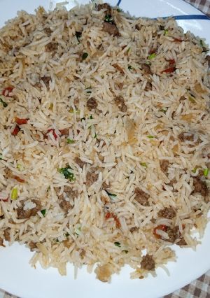 A picture of Moroccan Rice.