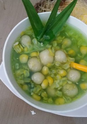 Hình của món Chè bắp lá dứa🌽🌽bột năng.