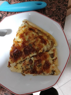 Una foto de Quiche de champiñones