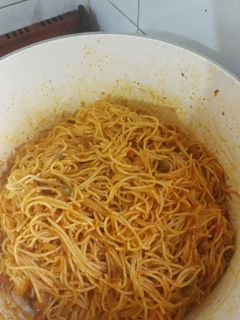 عکسی از دستور طرز تهیه ماکارونی و ته دیگ سیب زمینی خوشمزه