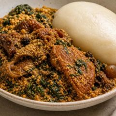 A picture of Nigerian Egusi Soup.