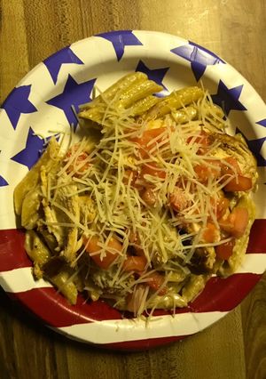 A picture of Chili’s Copycat Cajun Chicken Pasta.