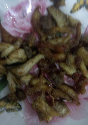Hình của món Snack gà chiên tự làm.