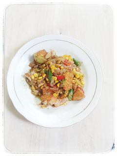 Foto resep Ikan Asin Jambal Tumis Jagung
