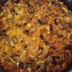 A picture of One Pot Mexican Beef and Brown Rice.