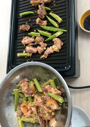 Hình của món Thịt Nai ướp chao nướng.