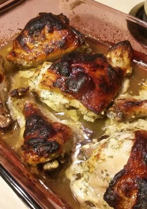 A picture of Greek Marinated Chicken.