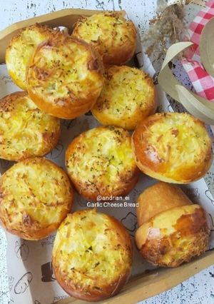 Foto resep No Knead Garlic Cheese Soft Bread (Tanpa Ulen)