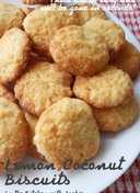 Lemon Coconut Biscuits (No Mixer)