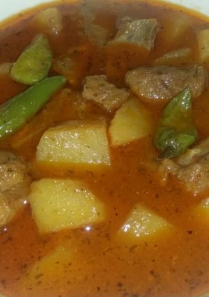 A picture of Allu gosht.