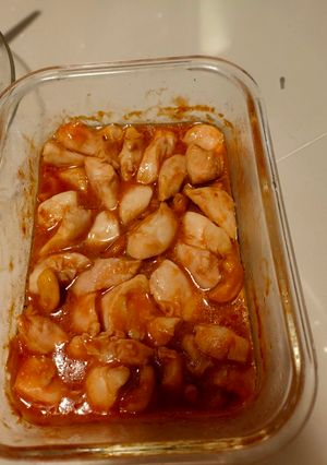 รูปของ ไก่ผัดเม็ดมะม่วง ไมโครเวฟ