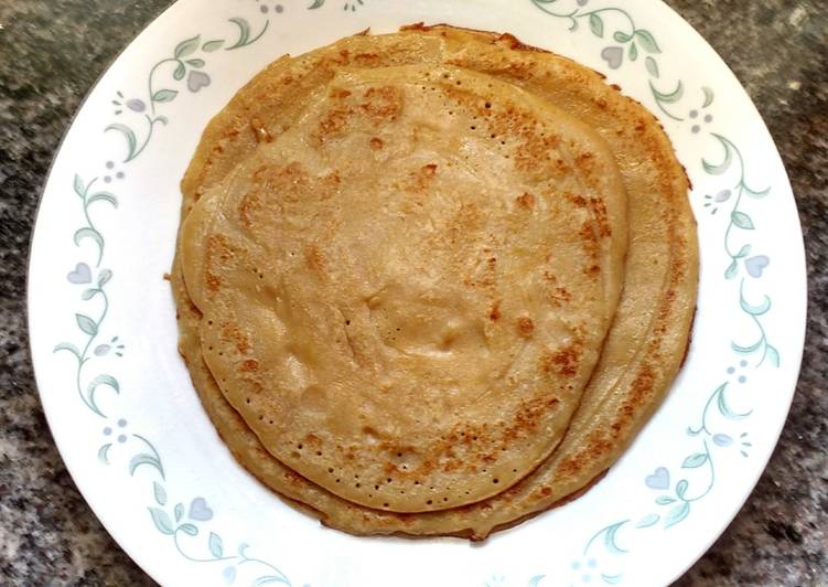 Easiest Way to Prepare Homemade Wheat and Jaggery Dosa