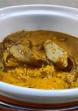 A picture of Hyderabadi Bagara Baingan.