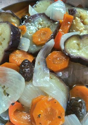 Una foto de Escabeche de berenjena