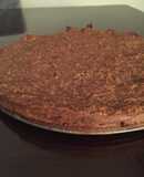 Tarta, pastel o queque de quacker con manzana rallada, plátano, yogurt, cacao y otros