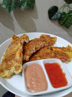 Foto resep Omelette Beef Patty