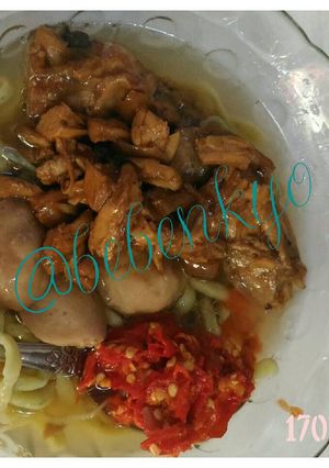 Foto resep Mie Ayam Bayam Homemade