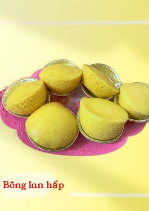 Hình của món Bánh bông lan hấp nồi cơm điện.