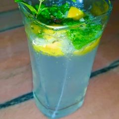 Lemon mint mojito A picture of Lemon mint mojito.