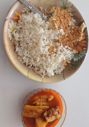 عکسی از دستور خورش کدو سیب زمینی