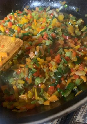 Una foto de Guiso de acelga sin carne