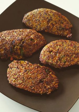 Une photo de Galettes de quinoa aux légumes
