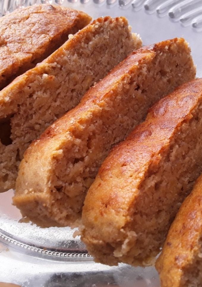 Una foto de Torta de banano sin huevo🍮🍯🥧