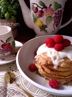 Foto resep Raspberry Oatmeal Pancake